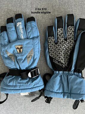 Trilogy Blue Ski Gloves Winter Snow Gloves Size Small
